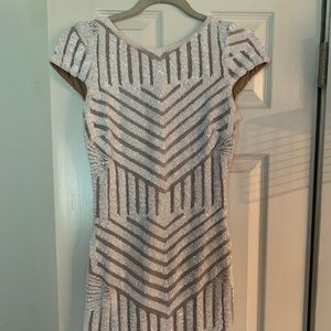 Dress The Population White Sequin Dress